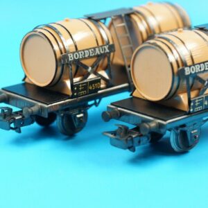 2 Stk. Märklin H0 Bordeaux Weinwagen / Güterwagen 4510 - in OVP