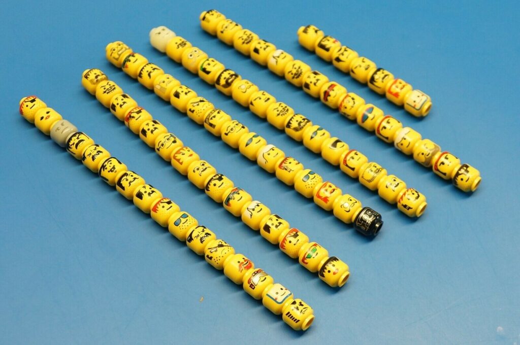 Bunt gemischte Lego® Köpfe | 83 Stück Charakter Köpfe | Figurenköpfe