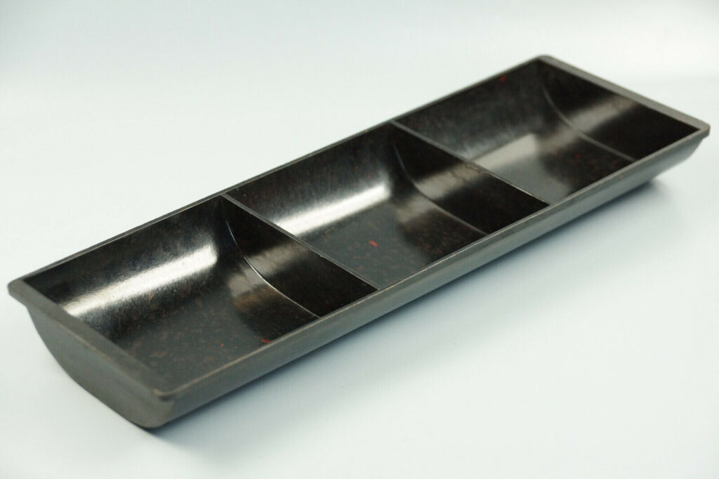 Bauhaus Art Deco Bakelit Schreibtischablage / Kasseneinsatz