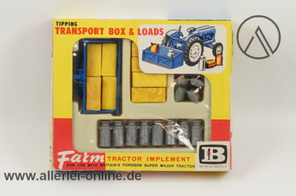 Britains LTD 9545 Traktor | Transport Box mit Zubehör | Original Box