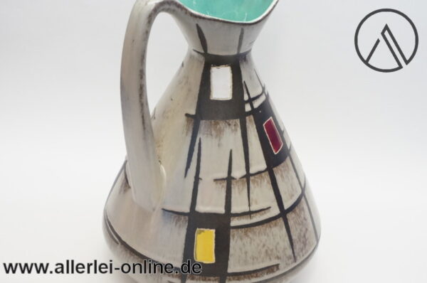 BAY Keramik Vase 244 30 | Henkelvase | Design Bodo Mans | Vintage German Pottery 1