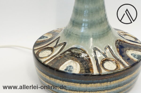 Soholm Bornholmsk Stentoj Dänemark | Keramik Tischlampe | Tischleuchte | 60er
