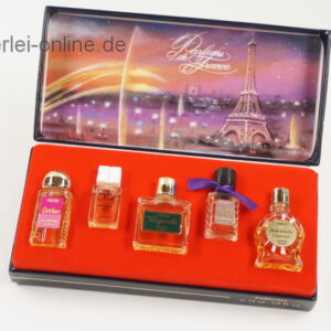 CHARRIER Parfums de France 5 x Miniatur Flakons 15 ml-1/2 Fl. oz mit Box
