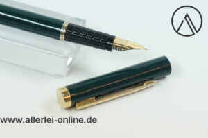 Füller / Patronenfüller | Lack,dunkelgrün | Iridium Point Feder | Vintage Füllfederhalter
