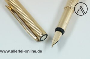 Montblanc Noblesse Füller | Patronenfüller 1147 ,vergoldet | "M-B" 14C/585 Goldfeder