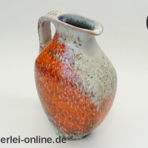 Karlsruher Majolika | Keramik Krug-Vase 7640 | Blumenvase ,rote Lasur | Design Friedegard Glatzle | Vintage Mid Century