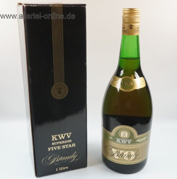 Vintage KWV Superior VO - FIVE STAR Brandy - 1 Liter / 43% vol. - BOXED