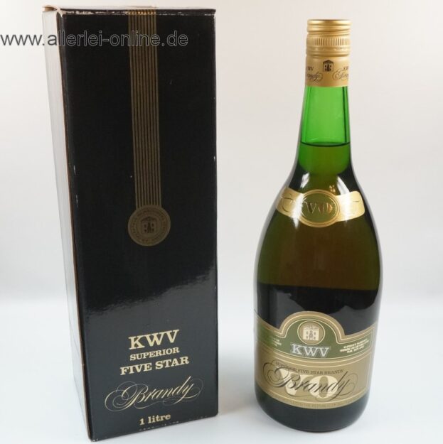 Vintage KWV Superior VO - FIVE STAR Brandy - 1 Liter / 43% vol. - BOXED