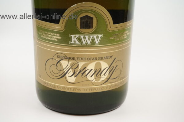 Vintage KWV Superior VO - FIVE STAR Brandy - 1 Liter / 43% vol.