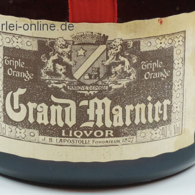 Alter Grand Marnier Liqvor - Liqueur Triple Orange 40% - 70cl. Label