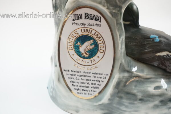 Vintage UNOPENED Jim Beam 100 Months Old | 1975-76 Ducks Unlimited 4/5 QUART / 80 proof | Kentucky Straight Bourbon Whiskey2