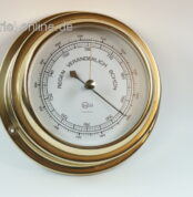 BARIGO Compensated Barometer | Maritimes Messing Poliertes Gehäuse front