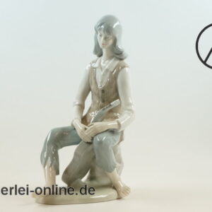 Gräfenthal GDR Porzellan | Frau mit Gitarre | Thüringen Porzellanfigur