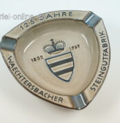 Aschenbecher 125 Jahre Waechtersbach Steingutfabrik 1832-1957 | Fifties 50er Jahre Rockabilly Ashtray | Vintage Mid Century