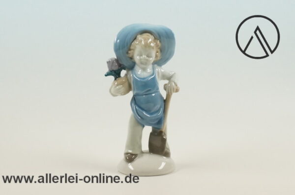 Gräfenthal GDR Porzellan | Gärtnerjunge mit Spaten | Thüringen Porzellanfigur