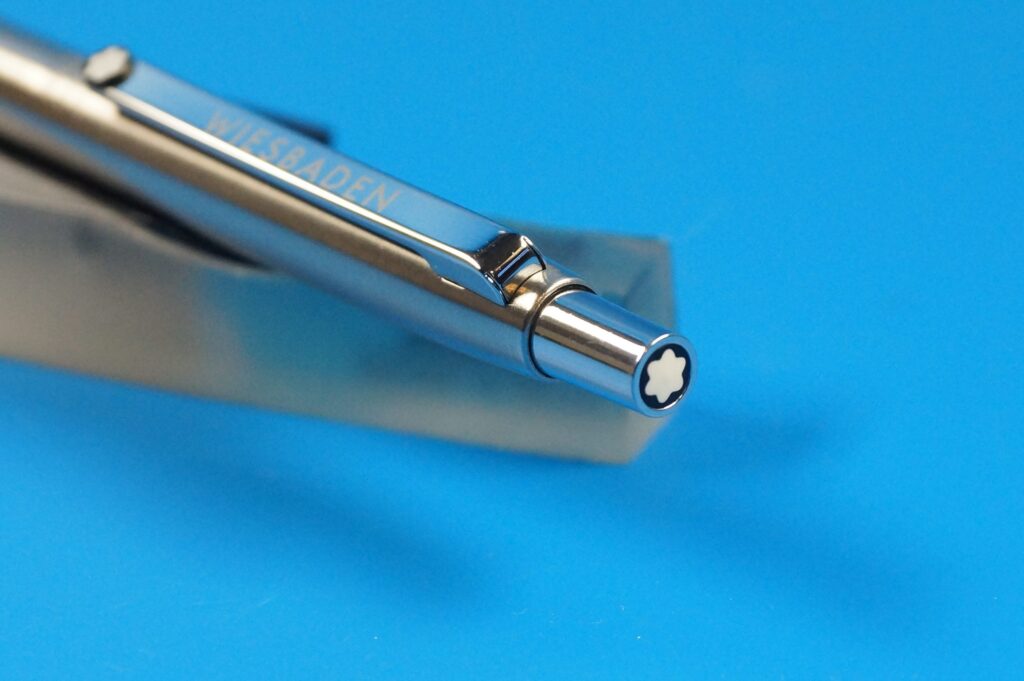 Montblanc 2922 SlimLine Edelstahl Kugelschreiber / Pushbutton Ballpoint ,Edelstahl/Chrom