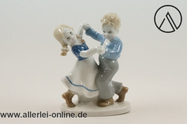 Wagner & Apel 1877 GDR Porzellan | Tanzende Kinder | Lippelsdorf Thüringen Porzellanfigur