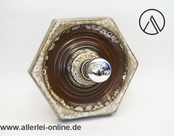 Hustadt Leuchten | Fat Lava Wandleuchte | Vintage Keramik Wandlampe | 60-70er Jahre-1