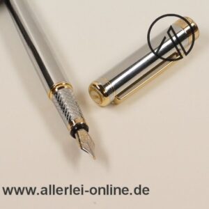 Scriveiner Füller | Füllfederhalter ,silber mit Kolbenkonverter | Fountain Pen