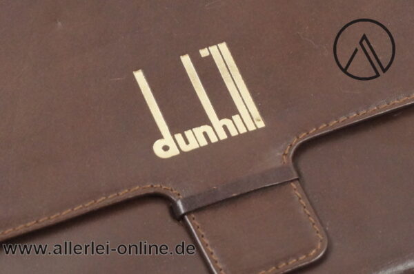 Alfred DUNHILL Leder Schreibgeräte-Mappe | für 12 Füllhalter | Schreibgeräte-Etui | Vintage Präsentationsmappe 1