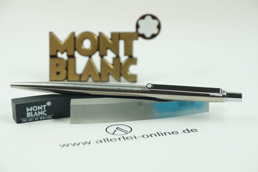 Montblanc 2922 | SlimLine Edelstahl Kugelschreiber | Vintage Pushbutton Ballpoint