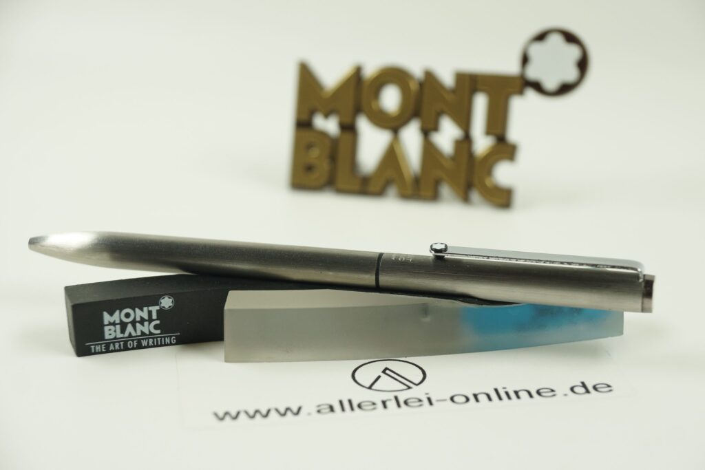 MONTBLANC Noblesse | Slim-Line 2735 Quickcolor | 2-Farben Dreh-Kugelschreiber | 2-Color Ballpoint Pen | Edelstahl,gebürstet