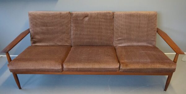 3-Sitzer Sofa Danish Design Teak Mid Century Vintage Designklassiker der 60er Jahre
