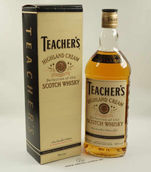 TEACHER`S Highland Cream Old SCOTCH WHISKY 40% - 0,7 Liter mit Originalverpackung