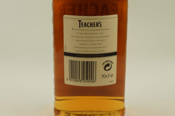 TEACHER`S Highland Cream Old SCOTCH WHISKY 40% - 0,7 Liter mit Originalverpackung-2