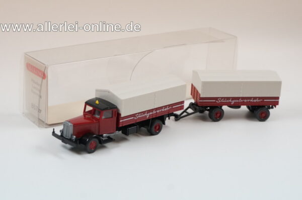 Wiking H0 1:87 | Hanomag Pritschen Lastzug | Stückgutverkehr Nr: 857 27 mit OVP