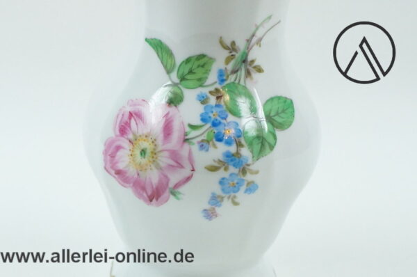 Dresdner Handmalerei Weimar Porzellan Vasen | 2 Stück Blumenvase | Tischvase | 14