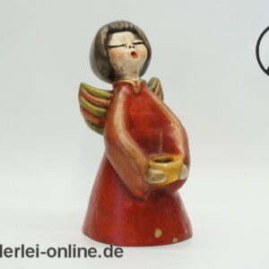 Original Bozner Keramik Engel | Bozener Thun Kerzenhalter | 18 cm
