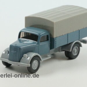 Wiking H0 Modell | Opel Blitz 3350 | Pritschenwagen mit Plane | 1:87 Pritschen LKW