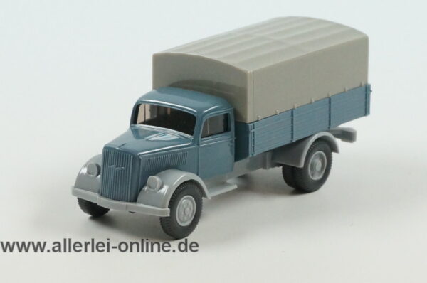 Wiking H0 Modell | Opel Blitz 3350 | Pritschenwagen mit Plane | 1:87 Pritschen LKW