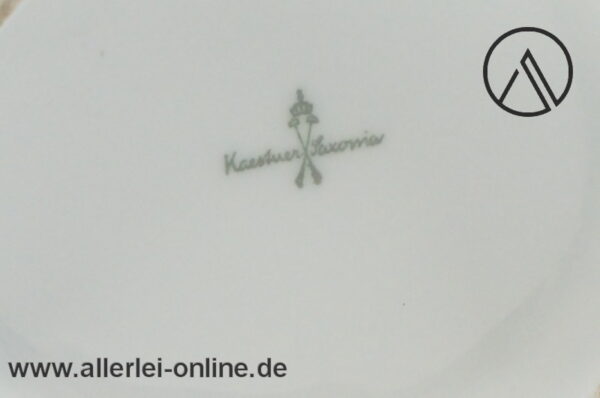 Kaestner Saxonia Porzellan Vase | Deckelvase | Gold-Blumendekor 1