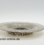 Vintage Glas | Glasschale - Obstschale | Obstteller | Bubble Glas Ø 24