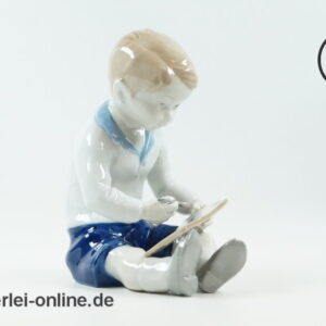 Gräfenthal GDR Porzellan | malender Knabe | Thüringen Porzellanfigur