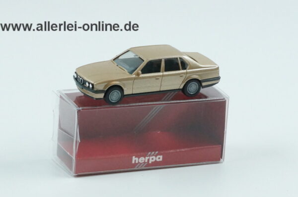 Herpa H0 Modell | BMW 735 i | E32 ,gold | 1:87 Modellauto mit OVP