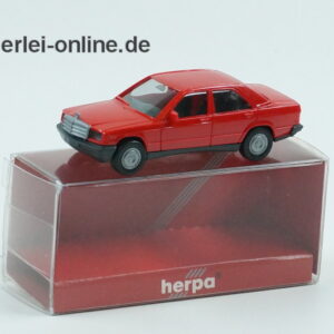 Herpa H0 Modell | Mercedes 190E | 1:87 Modellauto ,rot | 020404 mit OVP