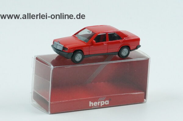 Herpa H0 Modell | Mercedes 190E | 1:87 Modellauto ,rot | 020404 mit OVP