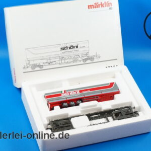 Märklin Spur H0 | 47444 Taschenwagen der SBB mit Sattelanhänger “Schöni” | in OVP