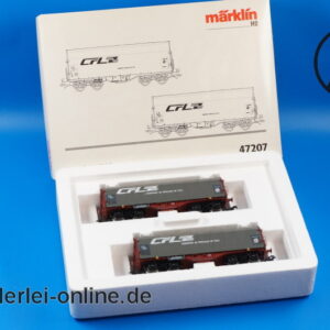 Märklin H0 | 47207 Wagenset für Walzstahl-Coils ,2 tlg. | CFL Cargo Güterwagenset in OVP