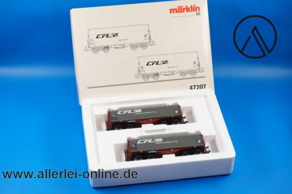 Märklin H0 | 47207 Wagenset für Walzstahl-Coils ,2 tlg. | CFL Cargo Güterwagenset in OVP