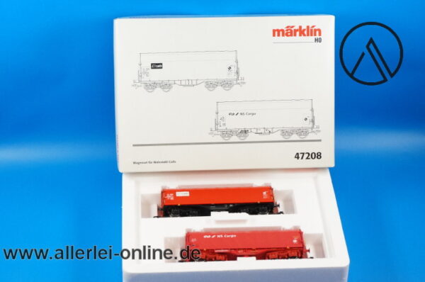 Märklin Spur H0 | 47208 Wagenset für Walzstahl-Coils ,2 tlg. | NS Cargo Güterwagenset in OVP