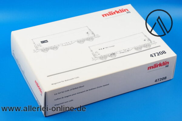 Märklin Spur H0 | 47208 Wagenset für Walzstahl-Coils ,2 tlg. | NS Cargo Güterwagenset