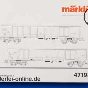 Märklin Spur H0 | 47198 Hochbordwagen Eanos SNCB/NMBS | 2 tlg. Güterwagenset mit OVP