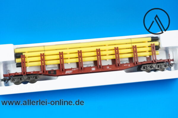 Märklin Spur H0 | 47713 Rungenwagen ,beladen mit Gasröhren | Güterwagen der DB in OVP