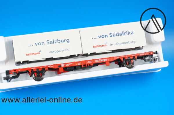 Märklin Spur H0 | 47700 Container Tragwagen | " Hellmann " Cargo Güterwagen der DB in OVP