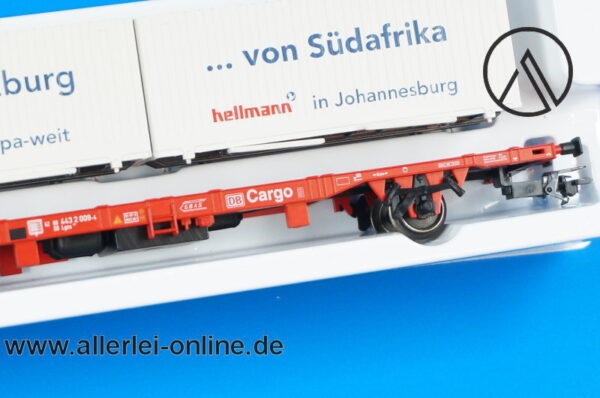 Märklin Spur H0 | 47700 Container Tragwagen | " Hellmann " Cargo Güterwagen der DB OVP