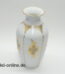 Hutschenreuther 1814 Porzellan Vase | Tischvase | Gold-Rosendekor | 23 cm